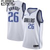 Barn Dallas Mavericks Tröja Spencer Dinwiddie 26 Nike 2022-23 Association Edition Vit Swingman